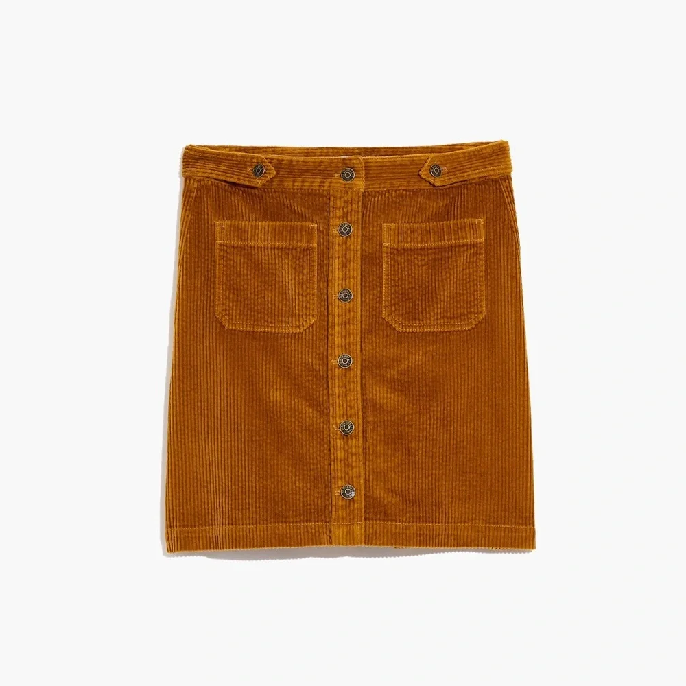 Madewell Corduroy A-Line Mini Skirt: Patch Pocket Edition - Picture 12 of 12
